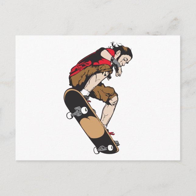Cartão Postal Skateboarder (Frente)
