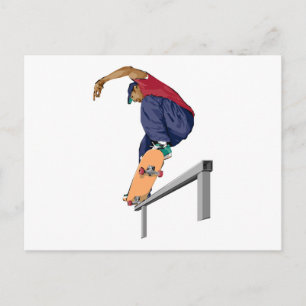 Cartão Postal Skateboarder