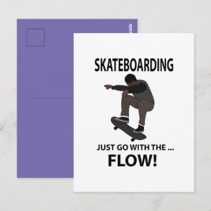 Cartão Postal Skateboarding Skateboarder