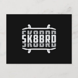 Cartão Postal Skater Skating Sk8 Skateboard Skate Idea