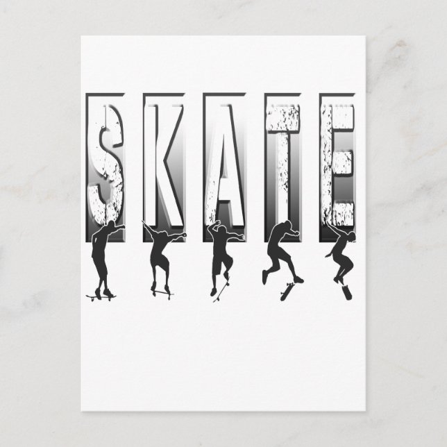 CARTÃO POSTAL SKATES (Frente)