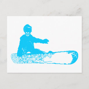 Cartão Postal skeleboarder.