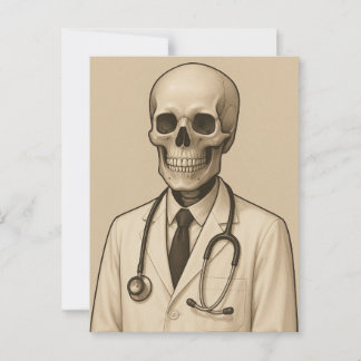 Cartão Postal Skeleton Doctor