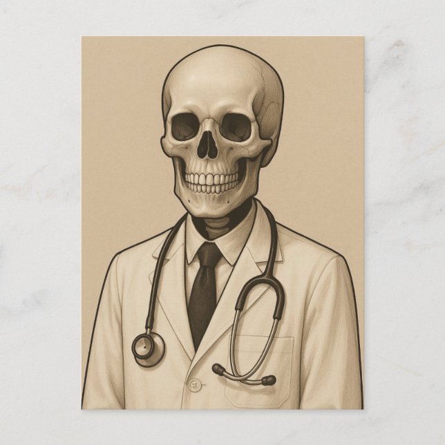 Cartão Postal Skeleton Doctor (Frente)