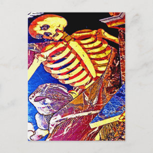 Cartão Postal Skeleton on Floor Grave, Malta