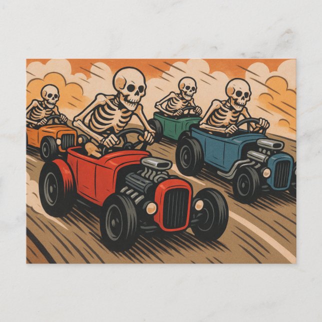Cartão Postal Skeleton Race (Frente)
