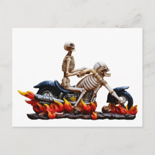 Cartão Postal Skeleton Rider