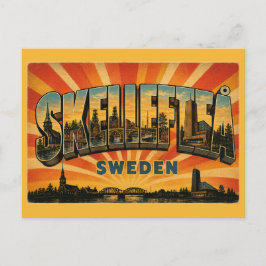 Cartão Postal Skellefteå Suécia Rio & Cultura