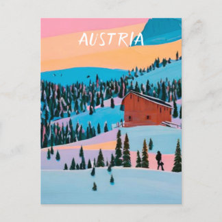 Cartão Postal ski Áustria