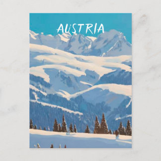 Cartão Postal ski Áustria