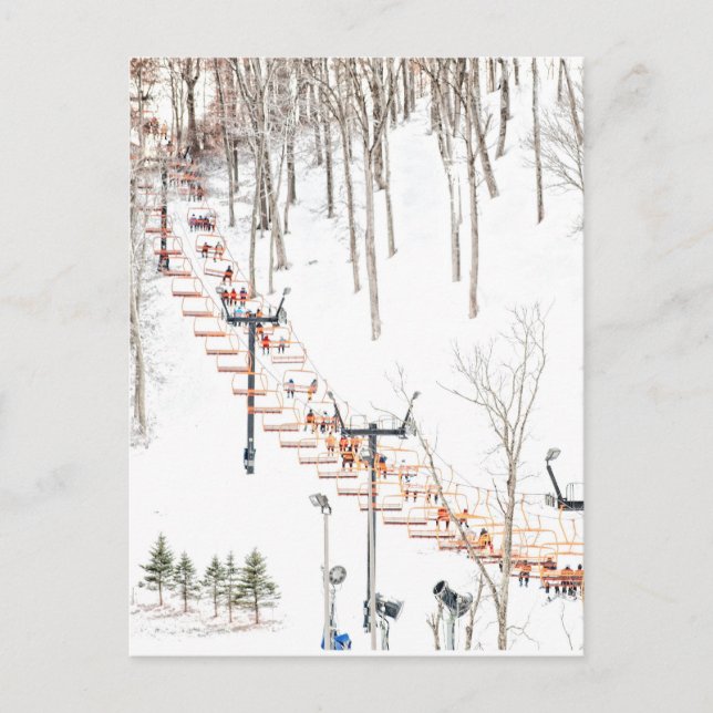 Cartão Postal Ski Lift (Frente)