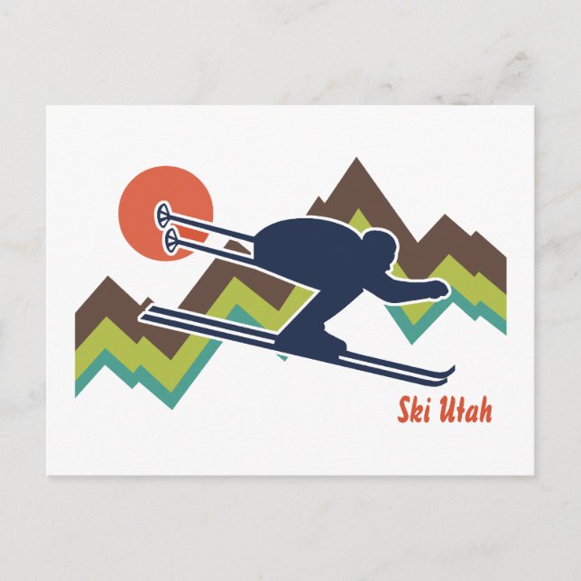 Cartão Postal Ski Utah (Frente)