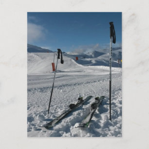 Cartão Postal Skier Skipiste