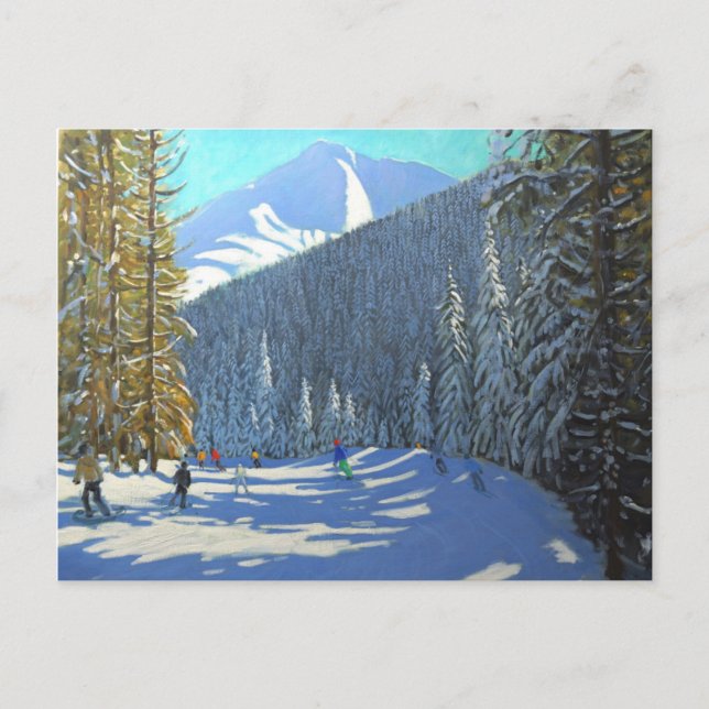 Cartão Postal Skiing Beauregard La Clusaz 2012 (Frente)