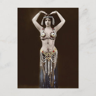 Cartão Postal Skimpy Costume Egípcio