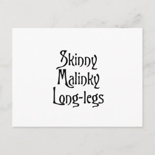 Cartão Postal Skinny Malinky Pernas longas, engraçadinho escocês