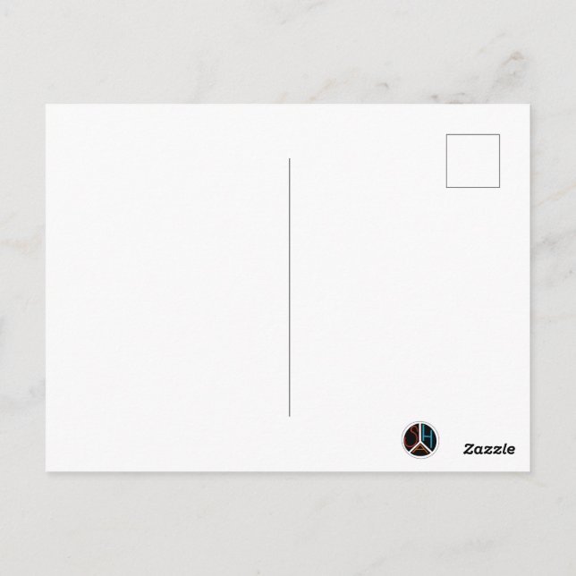 Cartão Postal Skis, hat, goggles & snowflakes holiday (Verso)