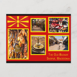 Cartão Postal Skopje, Antiga Bazaar da Macedônia do Norte