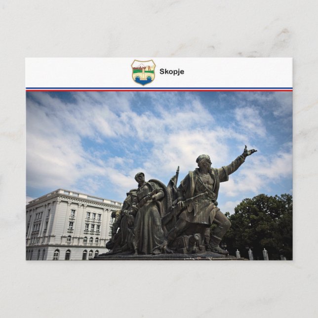 Cartão Postal Skopje - Macedônia do Norte (Frente)