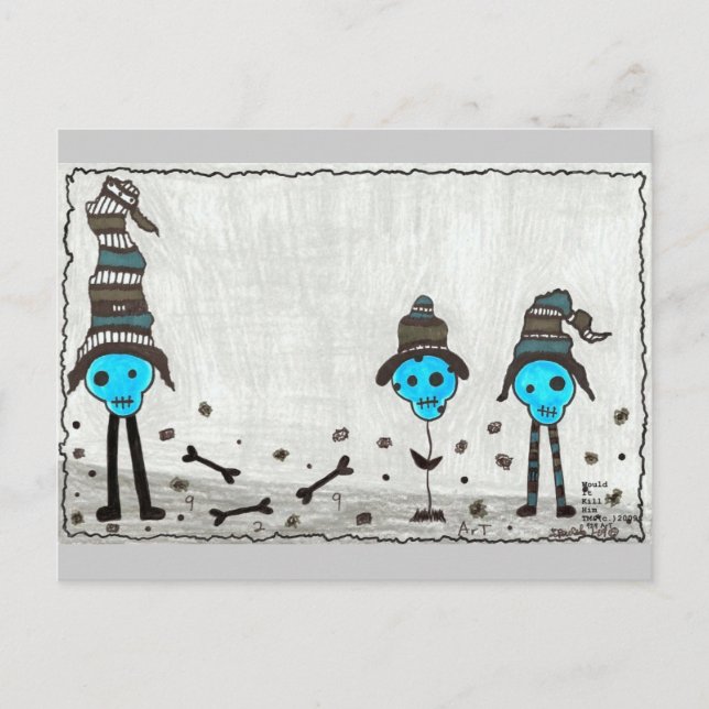 Cartão Postal SKuLL ArT - Personalizado (Frente)