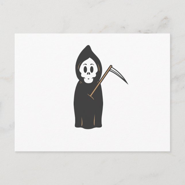 Cartão Postal Skull Grimreaper (Frente)