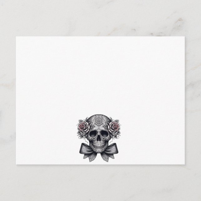 Cartão Postal skull letter (Frente)