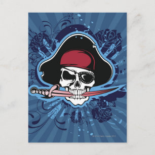 Cartão Postal Skull of a Pirate