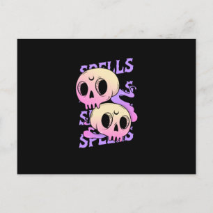 Cartão Postal Skull Spell!