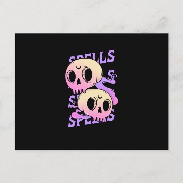 Cartão Postal Skull Spell! (Frente)
