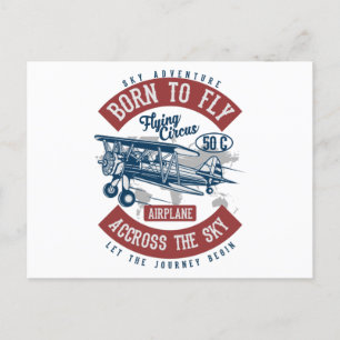 Cartão Postal Sky Adventure Nascer Para Voar