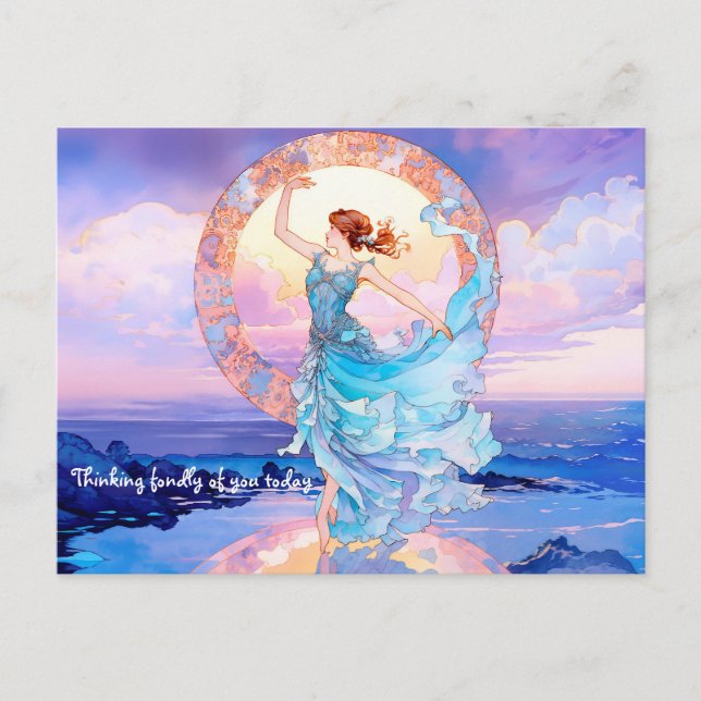 Cartão Postal Skydancer no quadro de água (Frente)