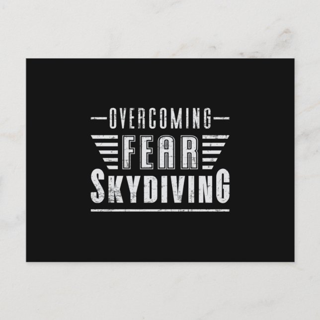 Cartão Postal Skydive Skydive Plane Jump Engraçado Presente (Frente)