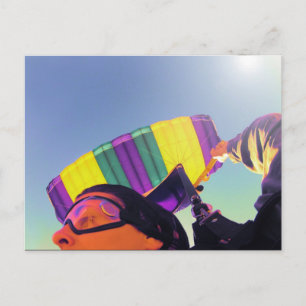 Cartão Postal skydiver fotoperfeito