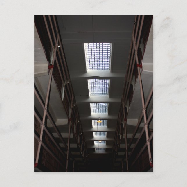 Cartão Postal Skylight na prisão de Alcatraz (Frente)