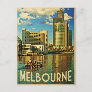 Cartão Postal Skyline Austrália de Melbourne
