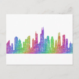 Cartão Postal Skyline Chicago