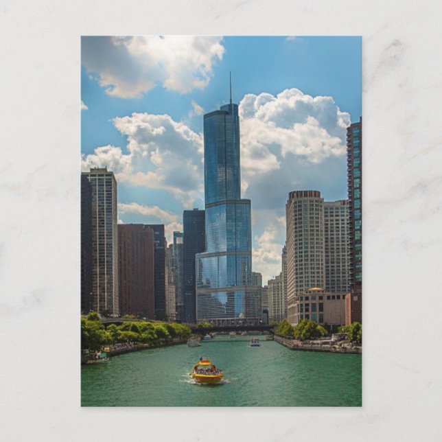 Cartão Postal Skyline Chicago (Frente)