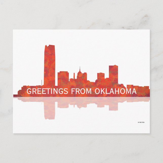 Cartão Postal SKYLINE DA CIDADE DE OKLAHOMA - Cartão-postal (Frente)