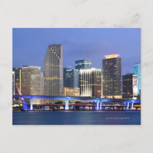 Cartão Postal Skyline de Miami