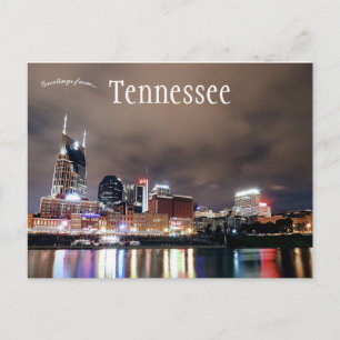 Cartão Postal Skyline de Nashville Tennessee EUA