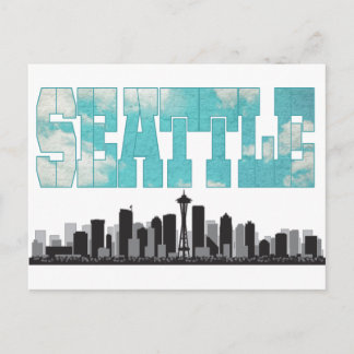Cartão Postal Skyline de Seattle Washington