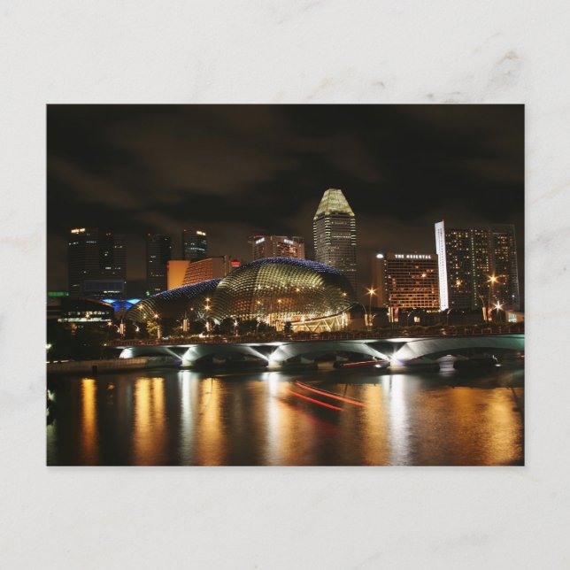 Cartão Postal skyline de Singapura (Frente)