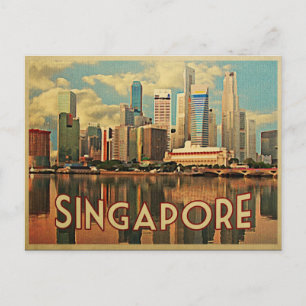 Cartão Postal Skyline de Singapura