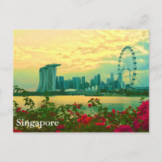 Cartão Postal Skyline de Singapura