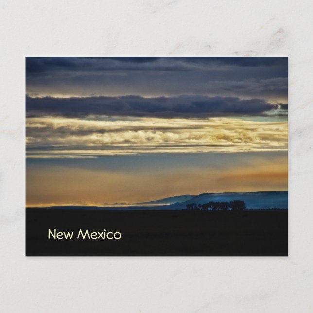 Cartão Postal Skyline do Novo México (Frente)