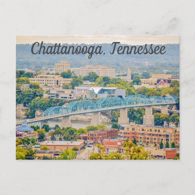 Cartão postal Skyline do Tennessee Chattanooga (Frente)