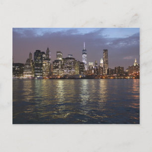 Cartão Postal Skyline Hudson River World Trade Center em Nova Io