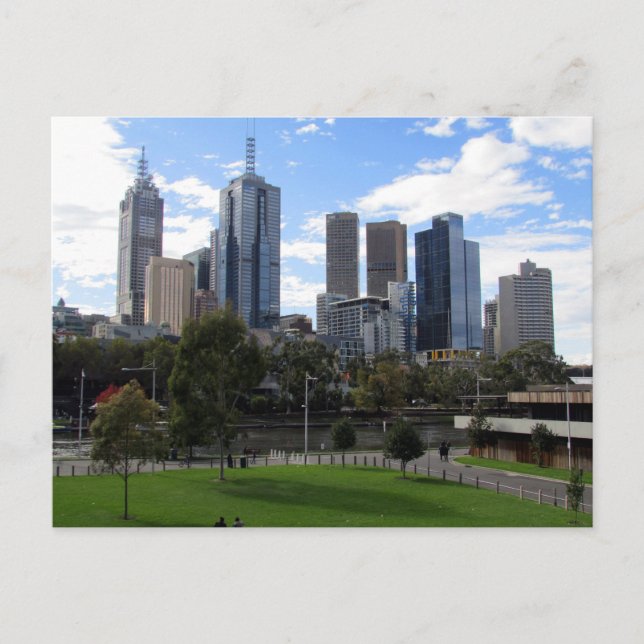Cartão Postal skyline melbourne (Frente)