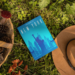 Cartão Postal Skyline Nova Iorque moderno