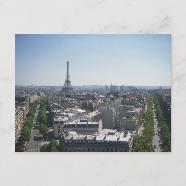 Cartão Postal Skyline of Paris, França (Frente)